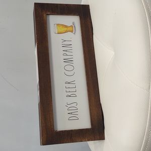 Dad's Father Beer Brew Brewery Company Wood Sign Rae Dunn New Man Cave Gift IPA